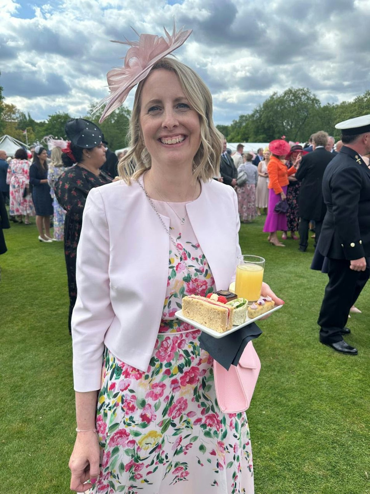 Julie Kerridge at the Royal Garden Party